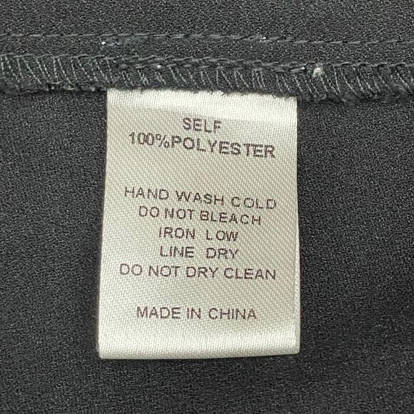 WashCo Apparel Black Top With Colorful Embroidered Sleeves Size XL - Picture 6 of 8